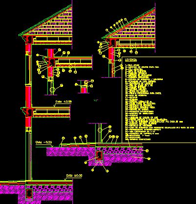 Sezione Costruttiva In Autocad Libreria Cad