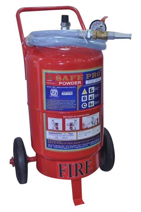 Safepro Kg Dry Chemical Powder Abc Wheeled Fire Extinguisher At Rs