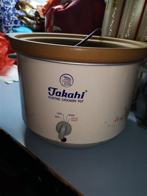 Takahi Model 1606 5 2L Slow Cooker Electric Crockery Pot TV Home