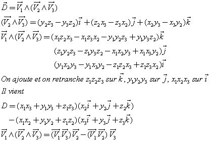 Vecteurs Et Produits De Vecteurs