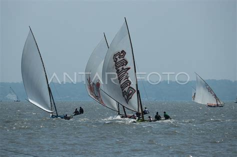 Lomba Balap Perahu Layar Tradisional Antara Foto