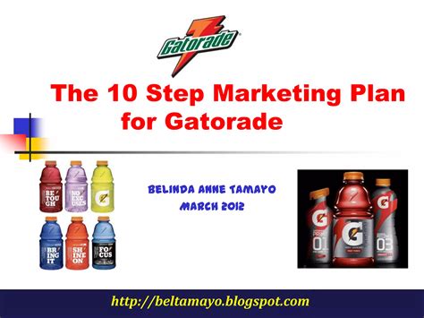 10 Step Marketing Plan (Gatorade) | PPTX