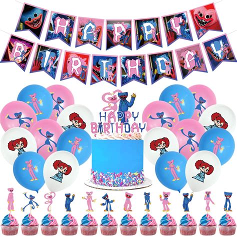 Buy Poppy Playtime Huggy Wuggy Birthday Party Supplies For Teens Kids