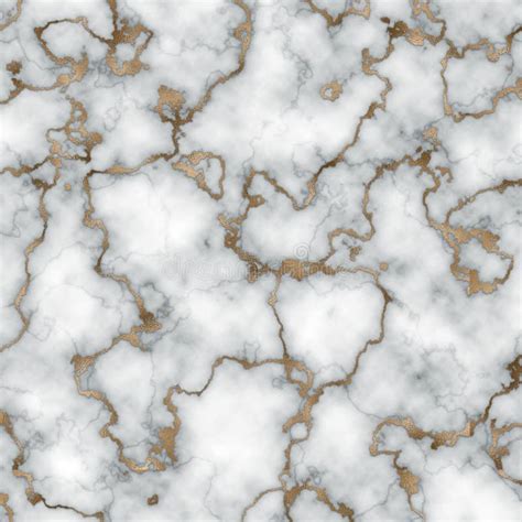 Abstract Marble Background With Golden Veins White And Grey Marble