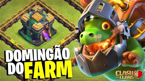 DomingÃo Farmando 🔴ao Vivo🔴 No Cv14 E Na Pior Vila Do Clash Of Clans