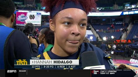 Hannah Hidalgo Interview After Winning Acc Tournament Title Notre