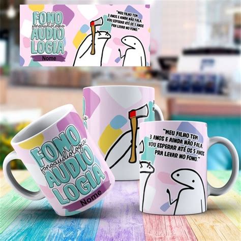 Caneca X Cara Porcelana Flork Profiss Es Fonoaudiologia Shopee Brasil