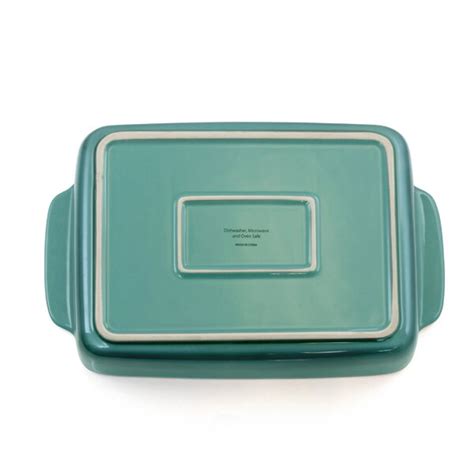 Crock Pot Artisan 4 Quart Rectangular Stoneware Bake Pan In Gradient Teal Wayfair