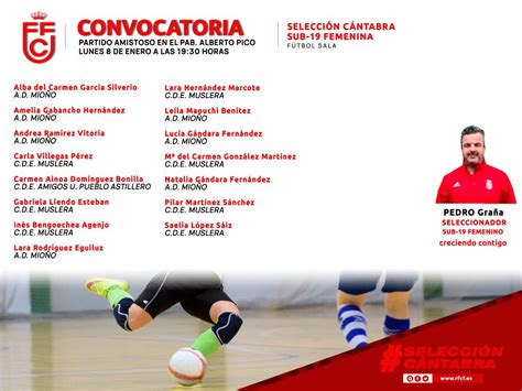 Real Federaci N C Ntabra De F Tbol Convocatoria De La Selecci N