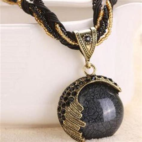 Cheap Women Jewelry Gem Crystal Multilayer Beads Chain Handmade Bohemia Style Retro Necklace Joom