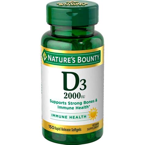 Vitamina D Natures Bounty Mcg C Psulas Almacen Do