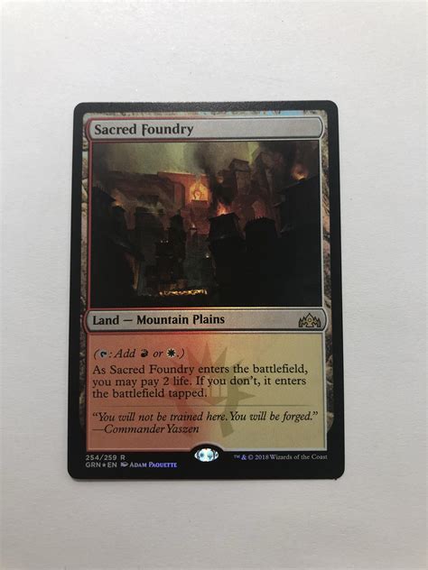 Sacred Foundry Guilds Of Ravnica Grn Foil Magic The Gathering Proxy