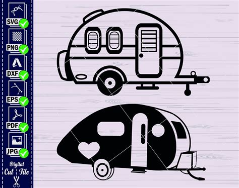 Camper Auto Svg Wohnwagen Svg Camping Svg Cricut Etsy De