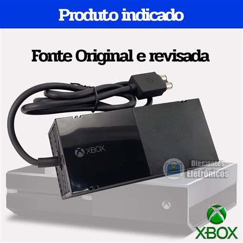 Fonte Xbox One FAT Original Microsoft 100 Restaurada Garantia Shopee