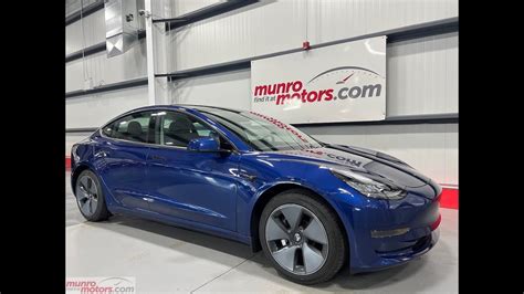 2021 Teslasoldsoldsold Model 3 Standard Range Plus Deep Blue Metallic Auto With 15k Kms Youtube