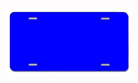 Customizable Front License Plate – Blue | Carpe Diem Designs