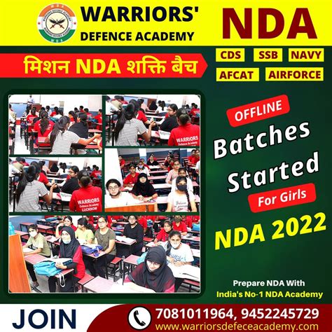 Top Nda Academy In India Best Nda Coaching In Lucknow Warriors