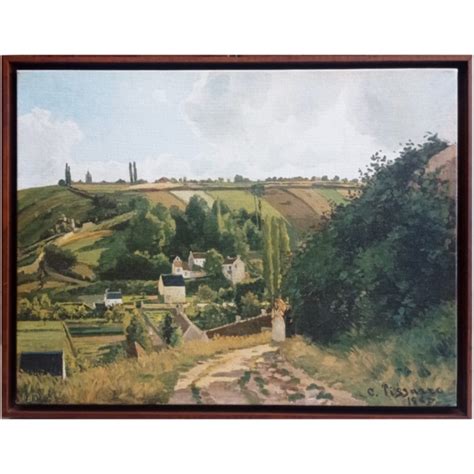Quadro Jalais Hill Pontoise 1867 Por Camille Pissarro