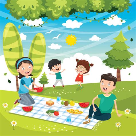 Family Picnic Illustrations, Royalty-Free Vector Graphics & Clip Art - iStock