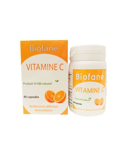 Biofane vitamine c complément alimentaire 40 capsules Citymall