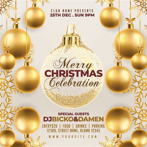 Christmas Party Flyer by Tomet Rema on Dribbble