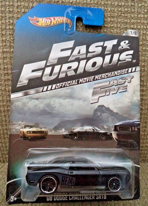 Hot Wheels 2013 Fast And Furious Fast Five 08 Dodge Challenger Srt8 78 New 746775198909 Ebay