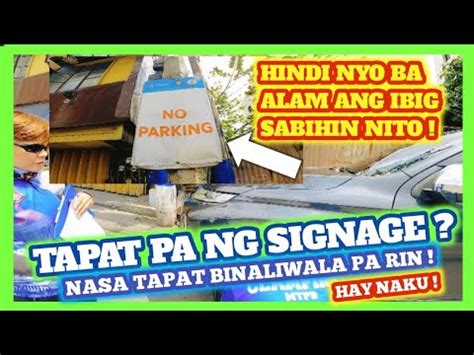 Tapat Ng Signage Nasa Tapat Binaliwala Pa Rin Mtpb Clamping