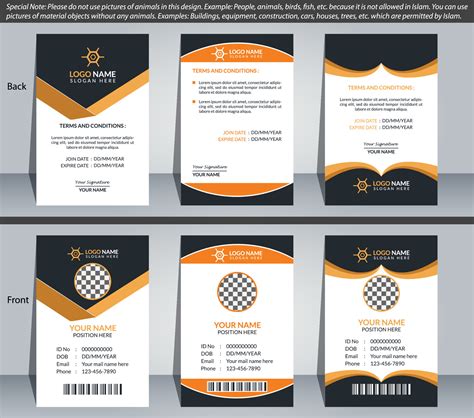 Corporate And Creative ID Card Template Design 11973221 Vector Art at ...