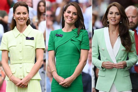 Kate Middletons Wimbledon 2023 Outfits Why She Wore Green 3 Times