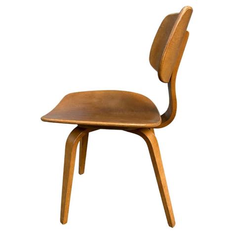 Mid Century Modern Thonet Bentwood Plywood Birch Dining Chair 10