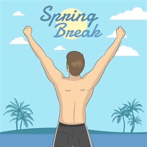 Spring Break. Vector illustration 5476926 Vector Art at Vecteezy