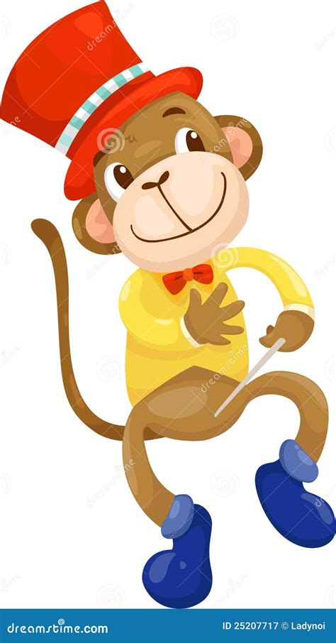 Circus Monkey, Vector Animal Series. | CartoonDealer.com #65297458