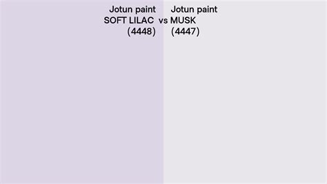 Jotun Paint SOFT LILAC Vs MUSK Side By Side Comparison