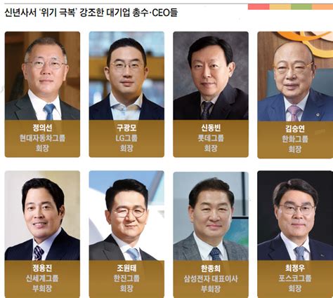 대기업 총수·ceo 2023 신년사 키워드는 ‘위기 ‘혁신 ‘고객 “미래 사업 역량 강화와 고객 신뢰 확보로 글로벌 위기 돌파”