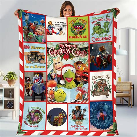 The Muppet Christmas Carol Characters Blanket Kermit The Fr Inspire