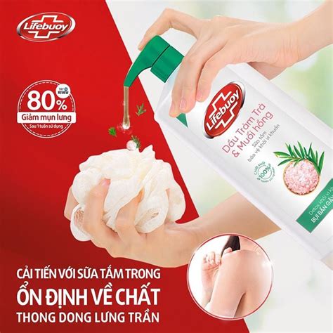 Sữa tắm detox và bảo vệ da khỏi vi khuẩn Lifebuoy 850g THẾ GIỚI SKINFOOD