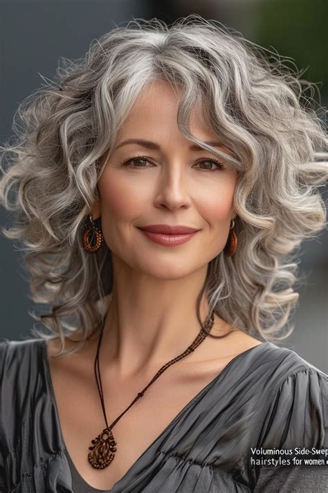 100 Modern And Ideal Hairstyles For Women Over 50 In 2024 Grey Curly