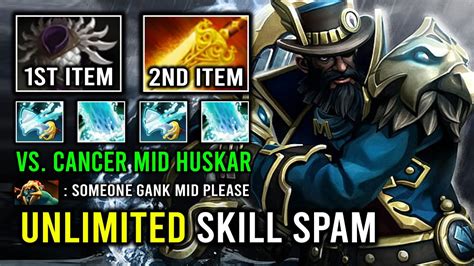 LEVEL 30 Kunkka Spammer Solo Mid Against Huskar With Unlimited Skill