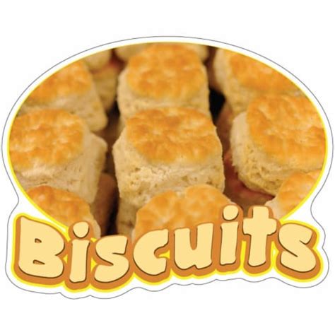 SignMission 16 In Biscuits Decal Concession Stand Food Truck Sticker