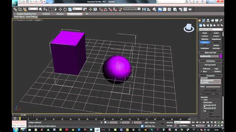 3ds Max 2012 Ders 43 Compound Object Boolean Nesneleri Birleştirme