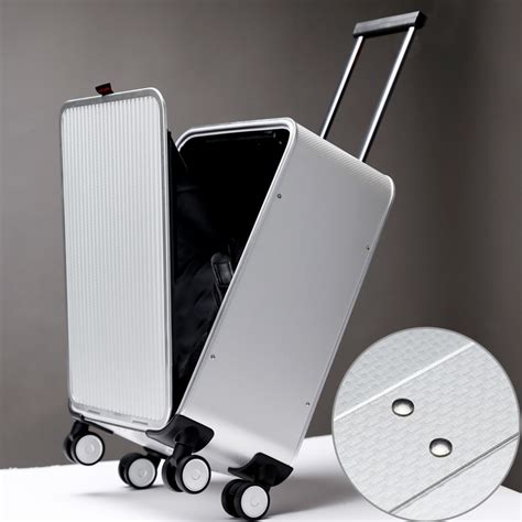 Internet Celebrity Front Opening Luggage Aluminum Magnesium Alloy