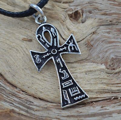 Sterling Silber Gyptisches Ankh Anch Lebensschl Ssel Anh Nger Ank