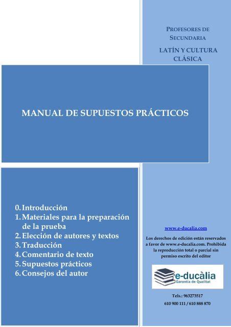 MANUAL DE SUPUESTOS PRÁCTICOS