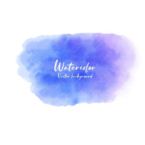 Premium Vector Abstract Blue And Purple Watercolor On White Background