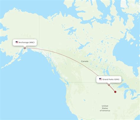 Flights From Anchorage To Grand Forks Anc To Gfk Flight Routes