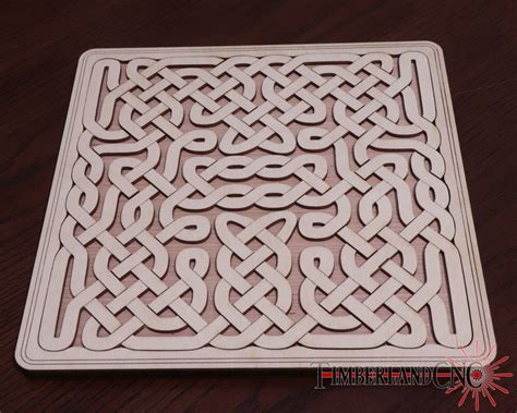 Celtic Knot Puzzle Puzzle Tangle Jigsaw Puzzle SVG Laser Etsy