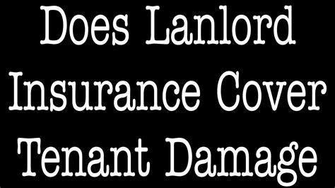 Does Landlord Insurance Cover Tenant Damage Allchoice Insurance