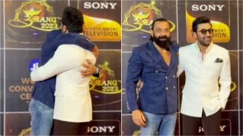 Animal Stars Ranbir Kapoor And Bobby Deol Reunite After Movie Both