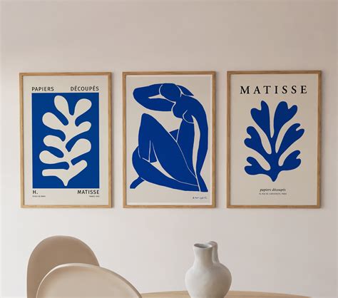 Matisse Art Print Set Blue Blue Nude Cut Outs Art Print Etsy