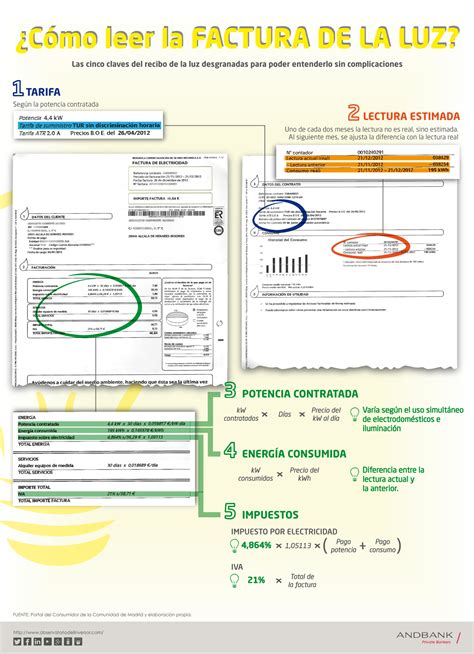 Infografía ¿cómo Leer La Factura De La Luz Observatorio Del Inversor